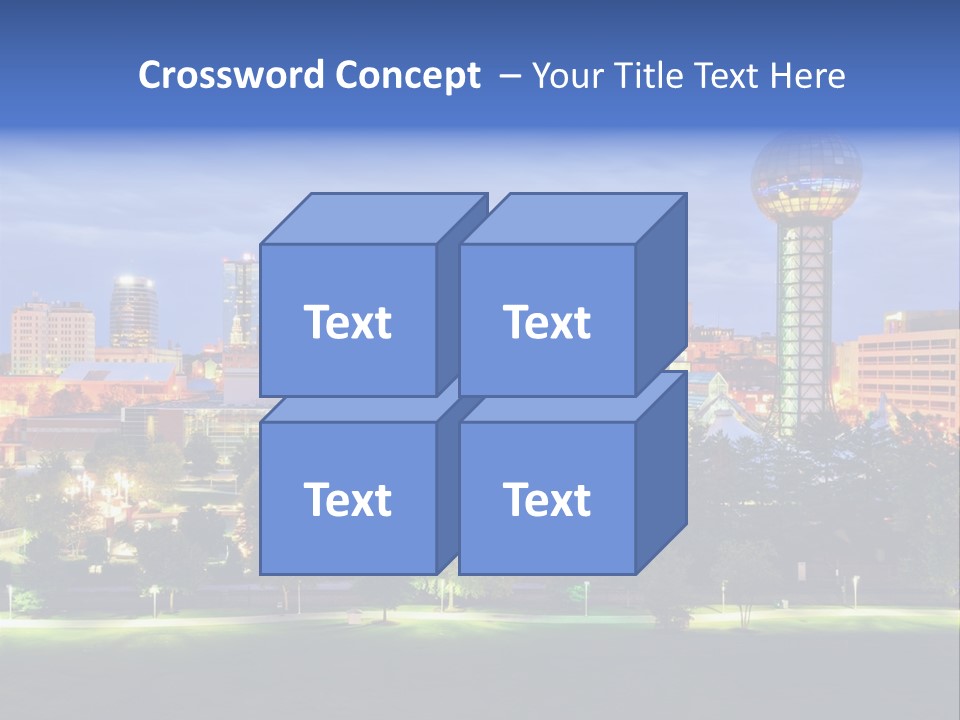 Sun Sphere Daytime Office Buildings PowerPoint Template