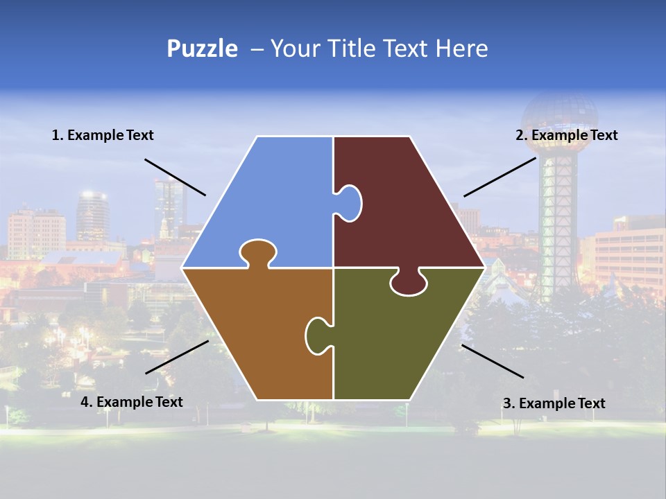 Sun Sphere Daytime Office Buildings PowerPoint Template