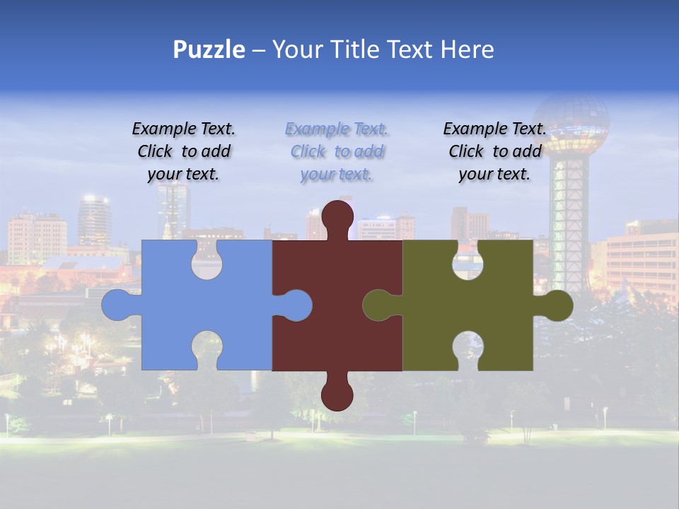 Sun Sphere Daytime Office Buildings PowerPoint Template