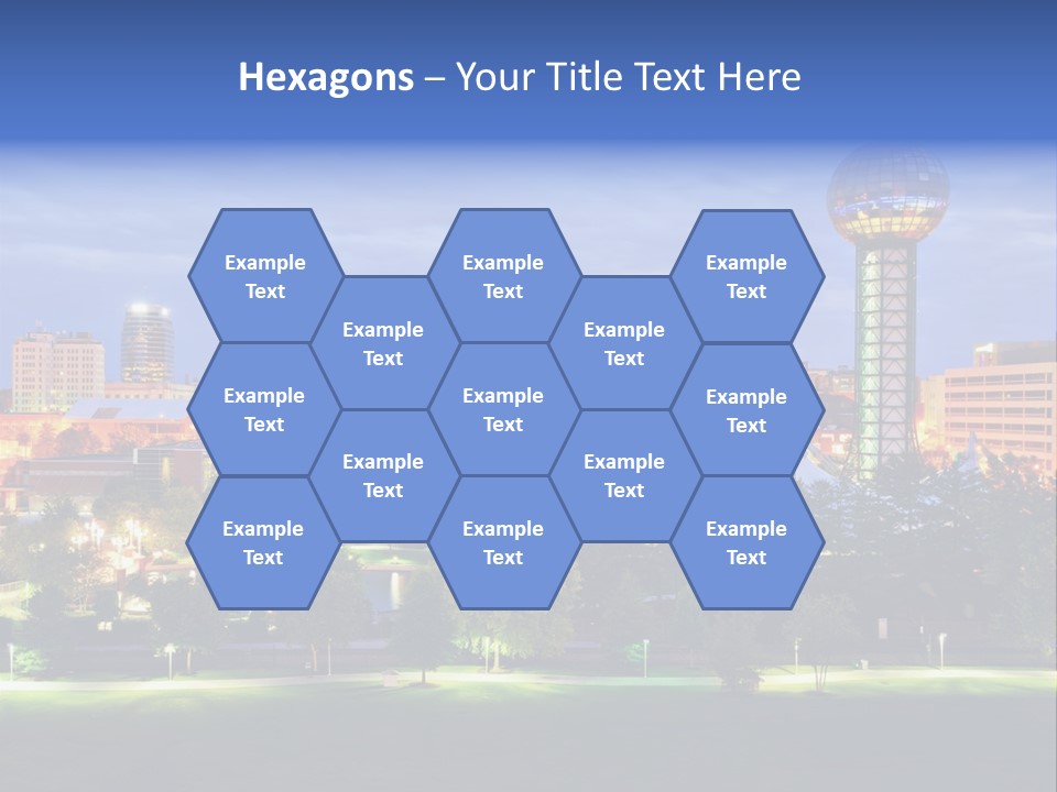 Sun Sphere Daytime Office Buildings PowerPoint Template