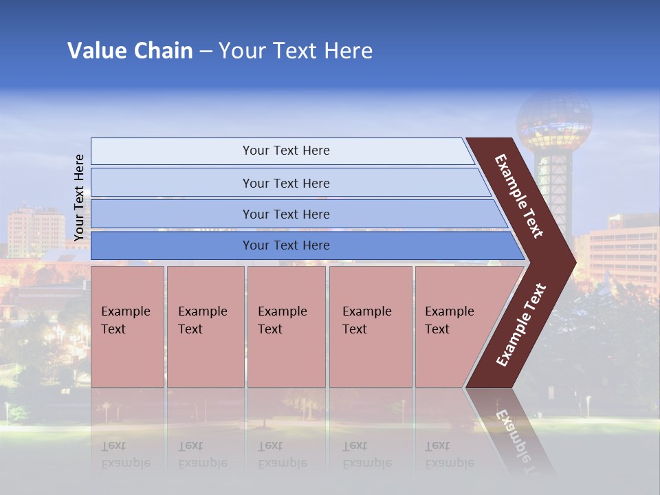 Sun Sphere Daytime Office Buildings PowerPoint Template