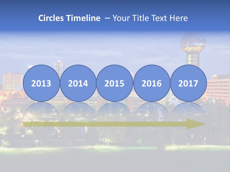 Sun Sphere Daytime Office Buildings PowerPoint Template