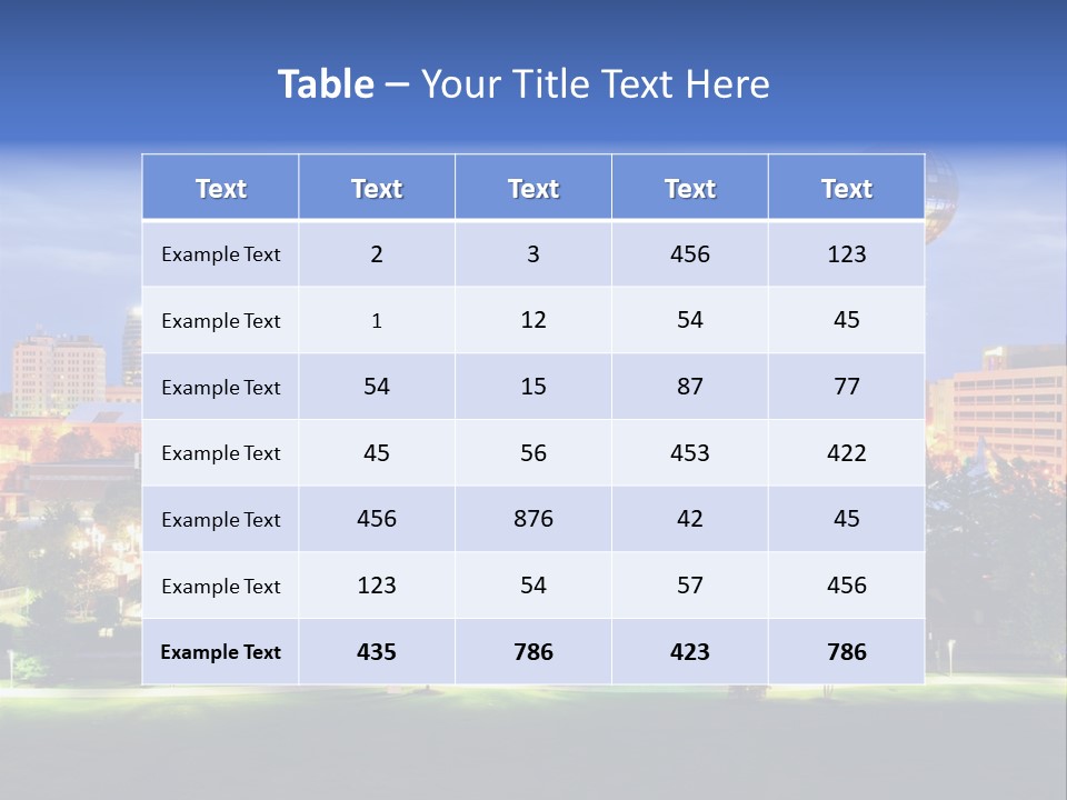 Sun Sphere Daytime Office Buildings PowerPoint Template