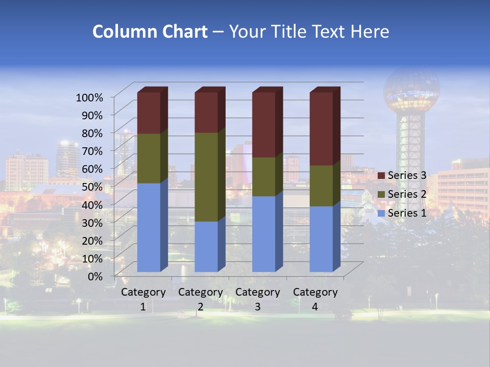 Sun Sphere Daytime Office Buildings PowerPoint Template