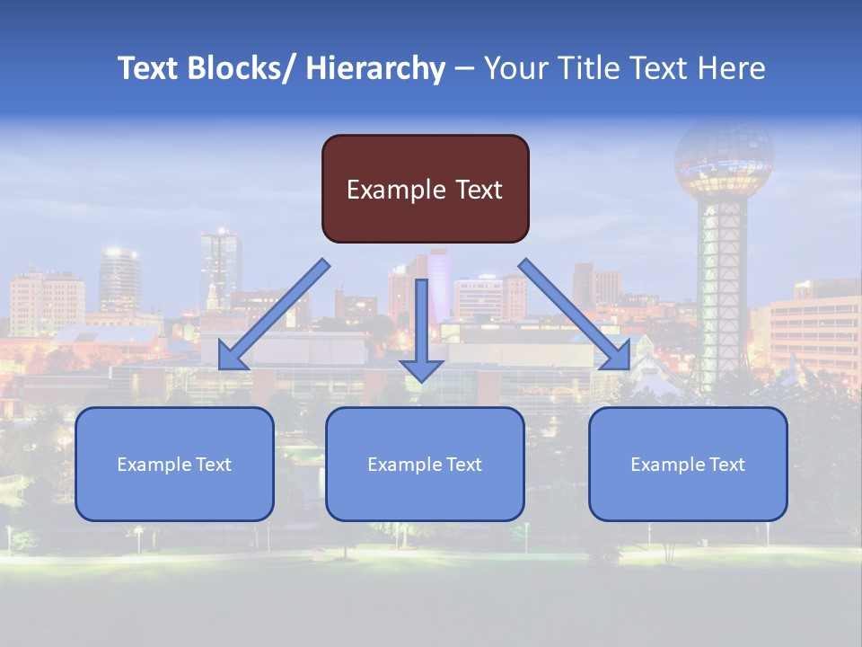 Sun Sphere Daytime Office Buildings PowerPoint Template
