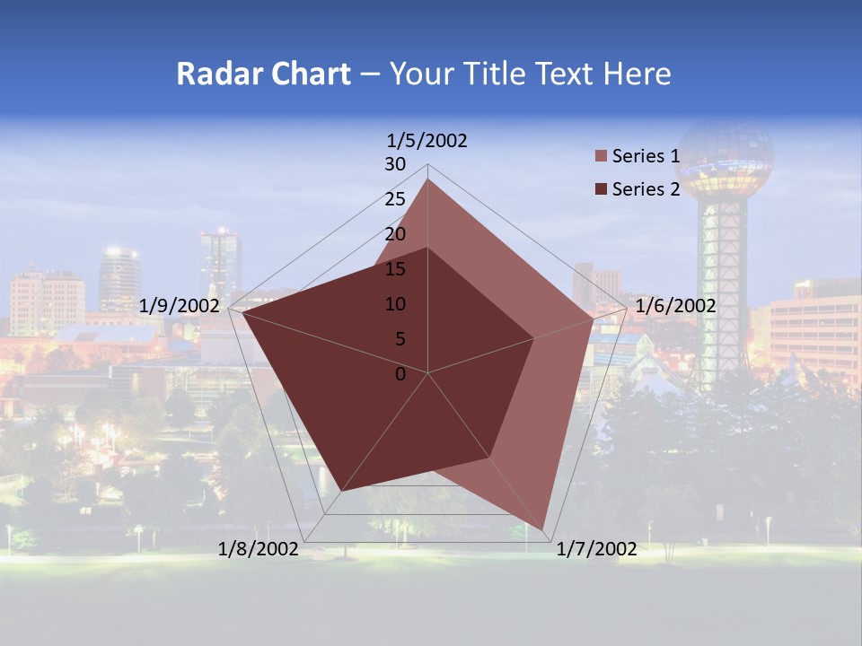 Sun Sphere Daytime Office Buildings PowerPoint Template