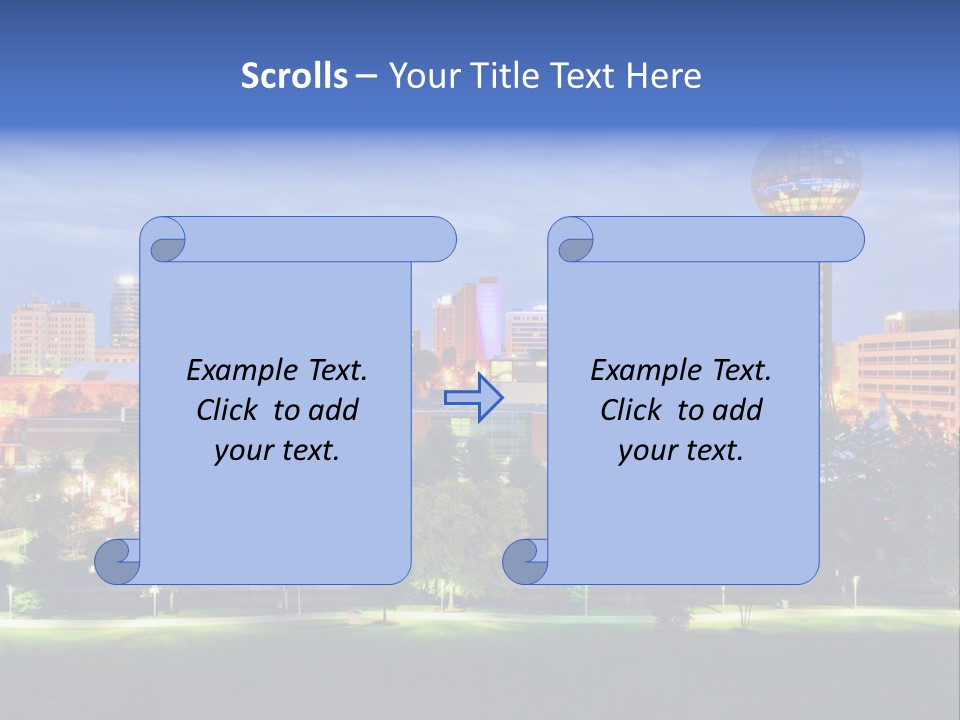 Sun Sphere Daytime Office Buildings PowerPoint Template