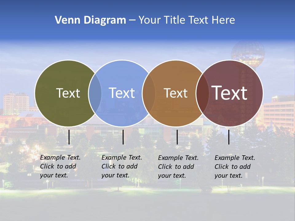 Sun Sphere Daytime Office Buildings PowerPoint Template