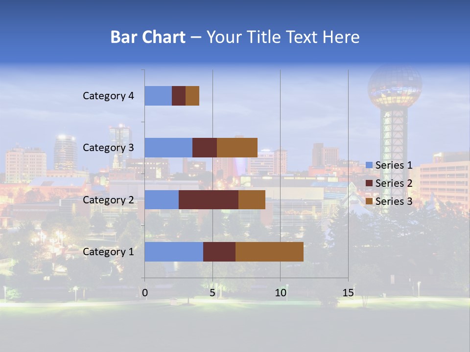 Sun Sphere Daytime Office Buildings PowerPoint Template