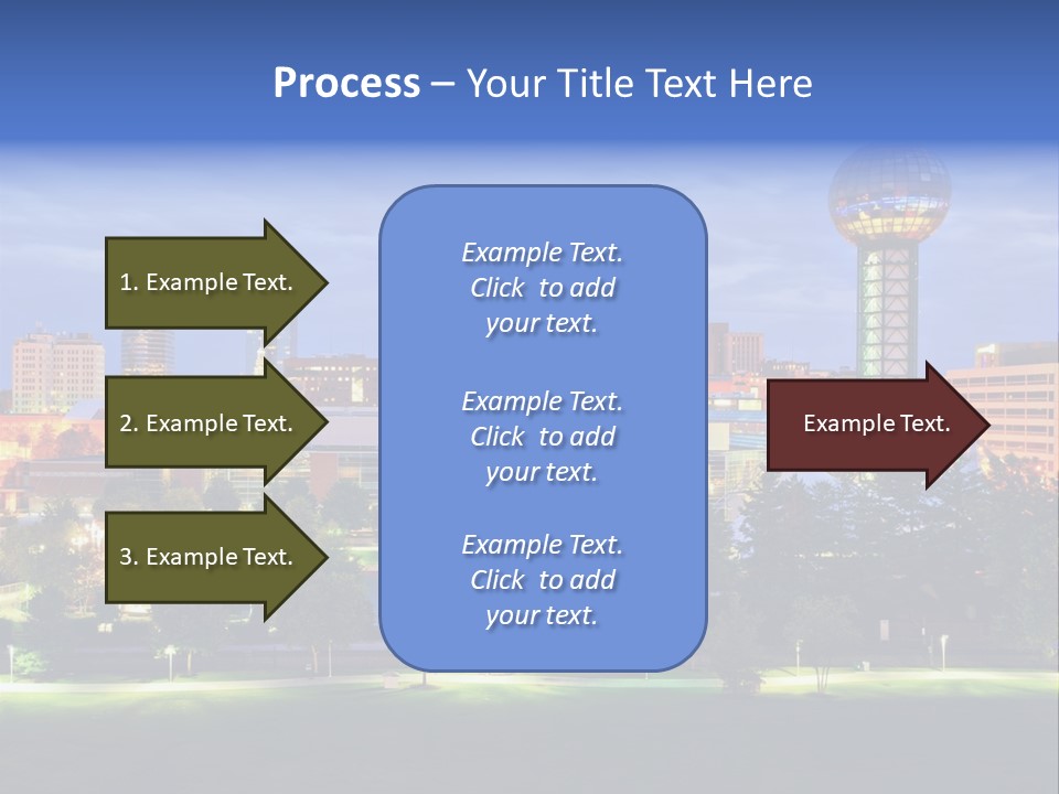 Sun Sphere Daytime Office Buildings PowerPoint Template