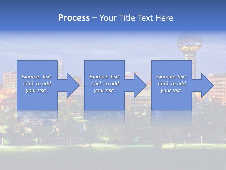 Sun Sphere Daytime Office Buildings PowerPoint Template