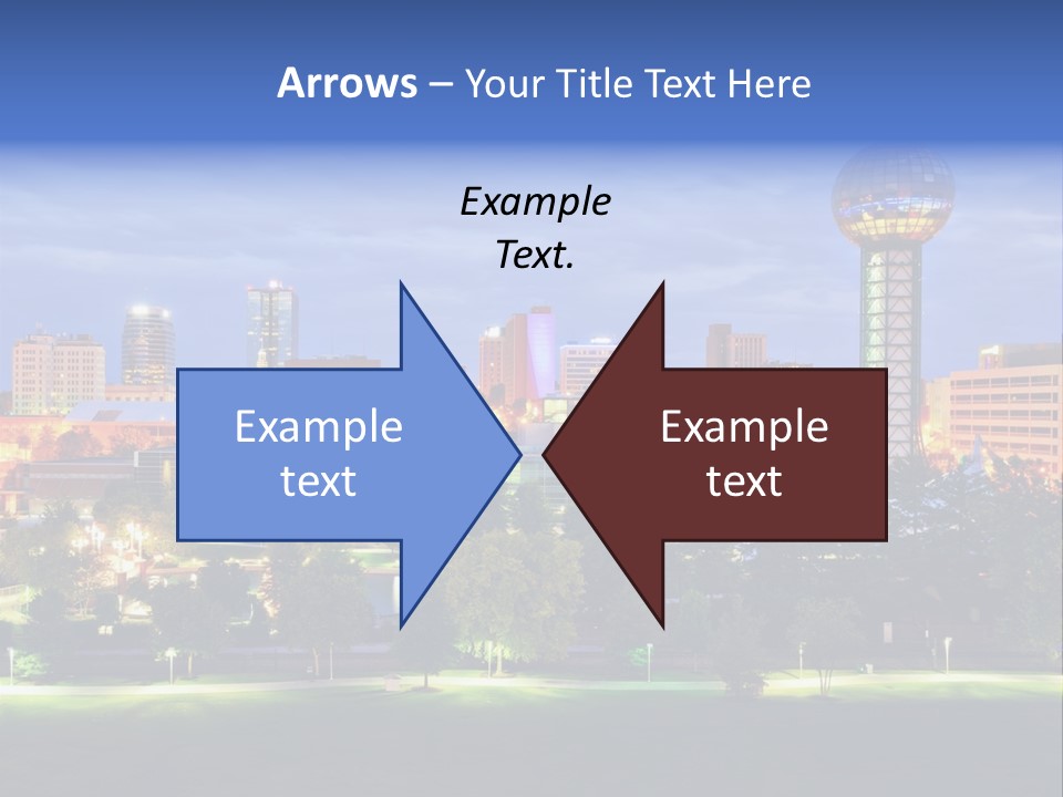 Sun Sphere Daytime Office Buildings PowerPoint Template