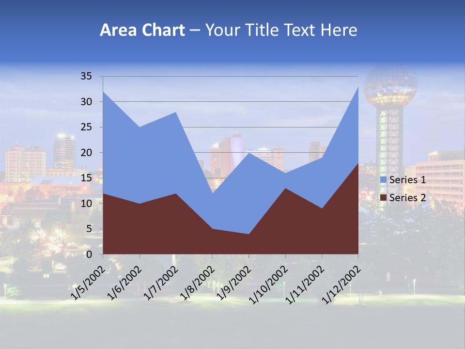 Sun Sphere Daytime Office Buildings PowerPoint Template