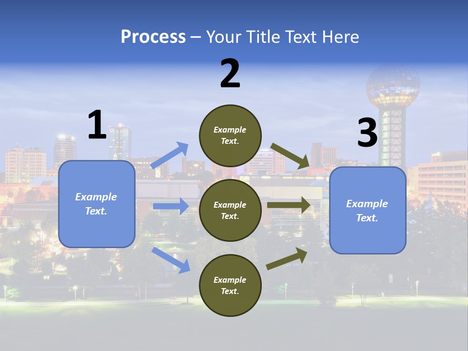 Sun Sphere Daytime Office Buildings PowerPoint Template