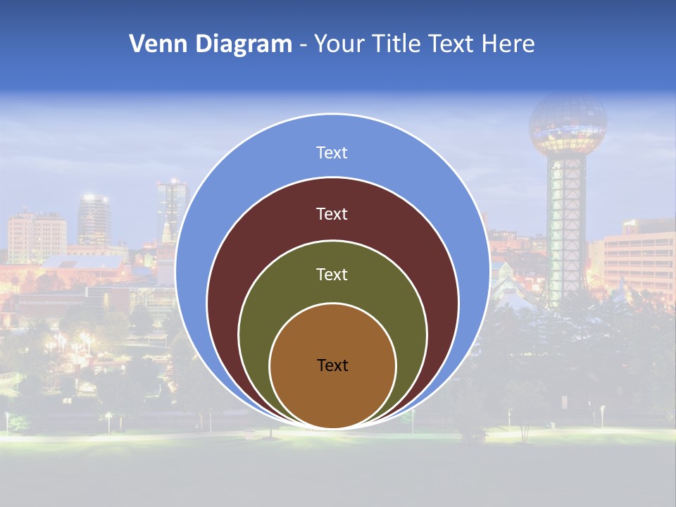 Sun Sphere Daytime Office Buildings PowerPoint Template