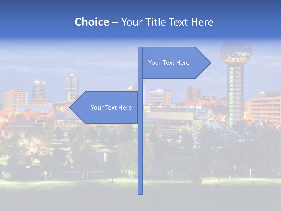 Sun Sphere Daytime Office Buildings PowerPoint Template