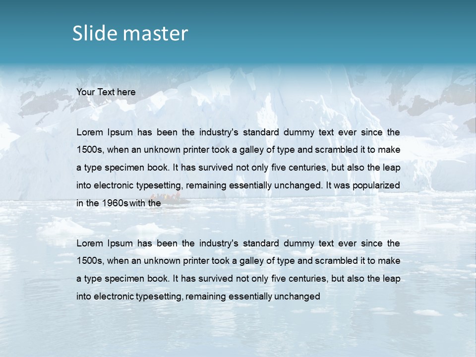 Cold Harbor Landscape PowerPoint Template