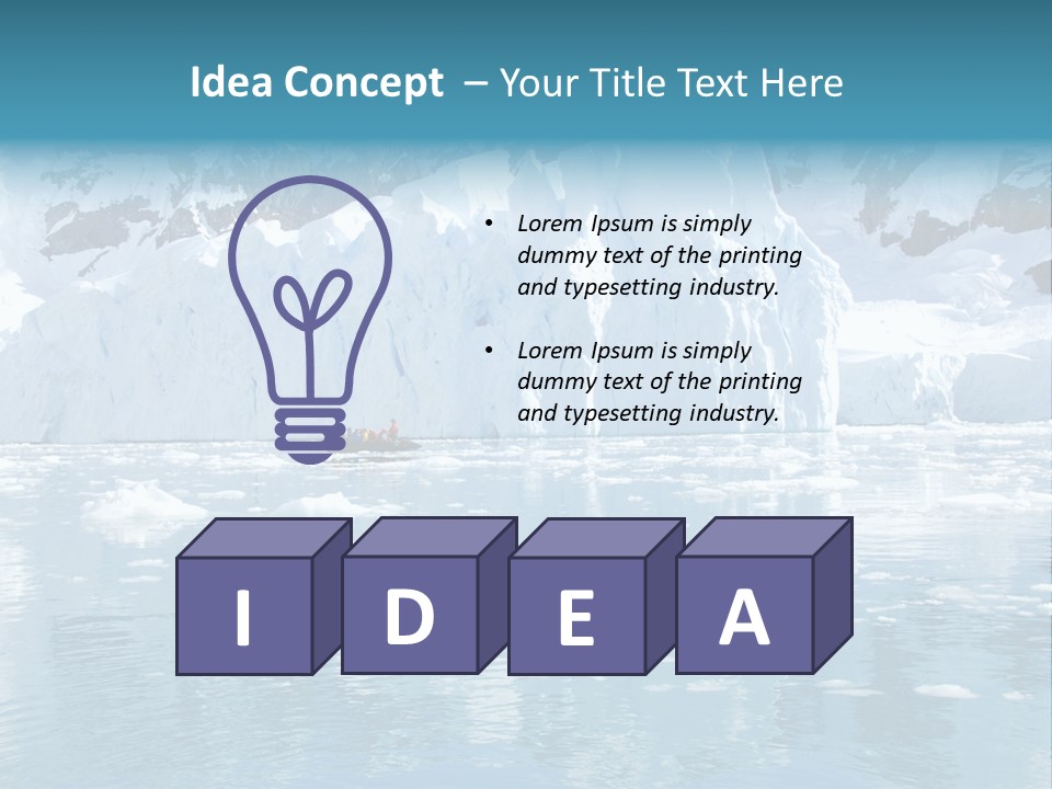 Cold Harbor Landscape PowerPoint Template