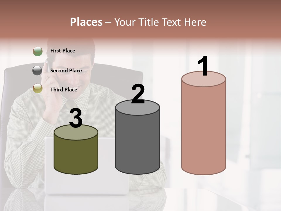 Day Sit Computer PowerPoint Template