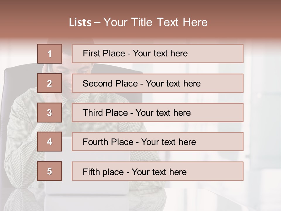 Day Sit Computer PowerPoint Template