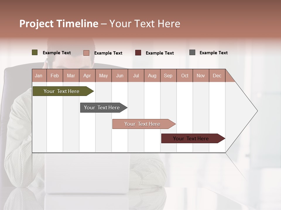Day Sit Computer PowerPoint Template