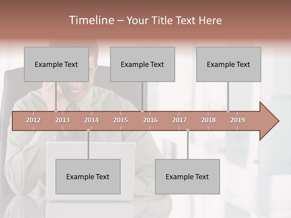 Day Sit Computer PowerPoint Template