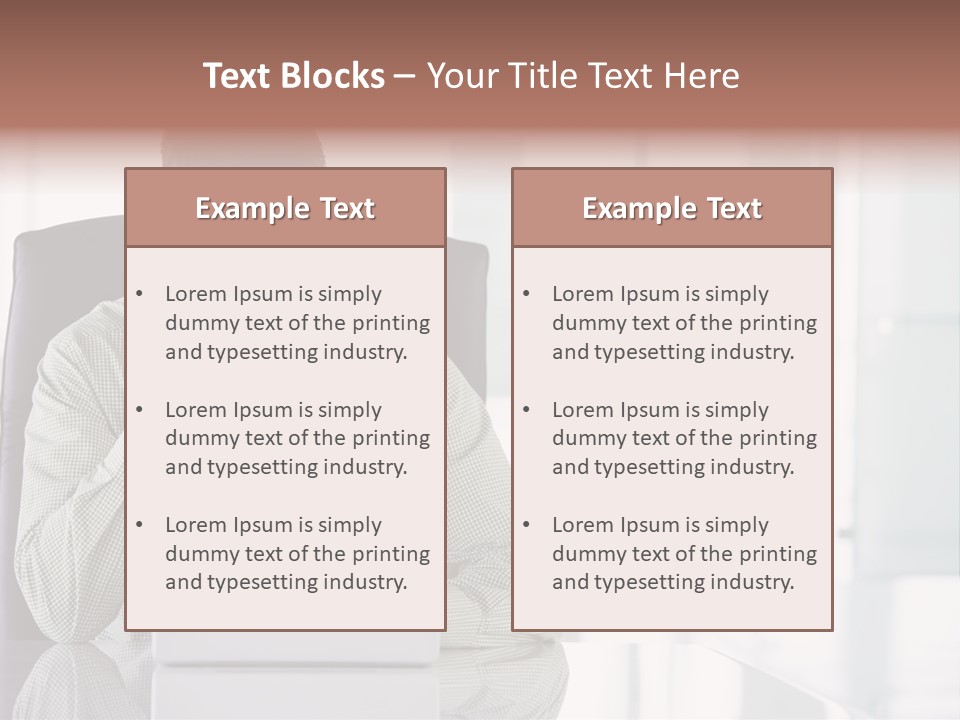 Day Sit Computer PowerPoint Template