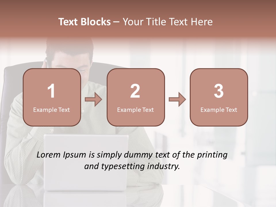Day Sit Computer PowerPoint Template