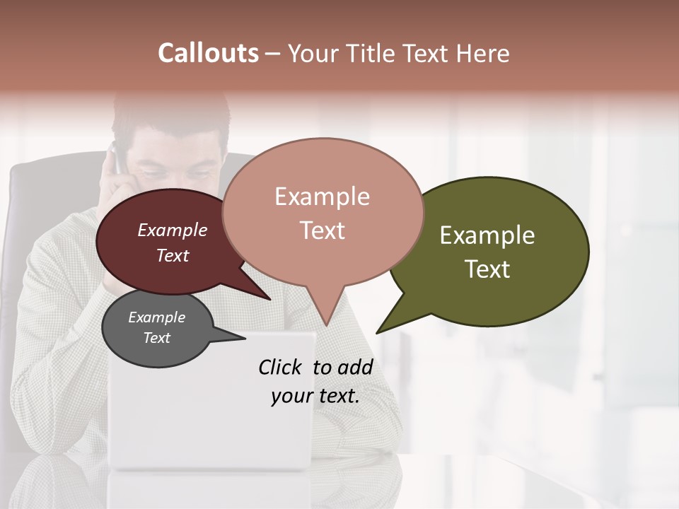 Day Sit Computer PowerPoint Template