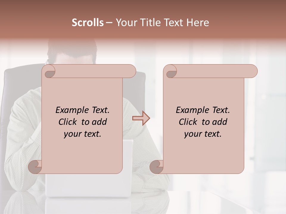 Day Sit Computer PowerPoint Template