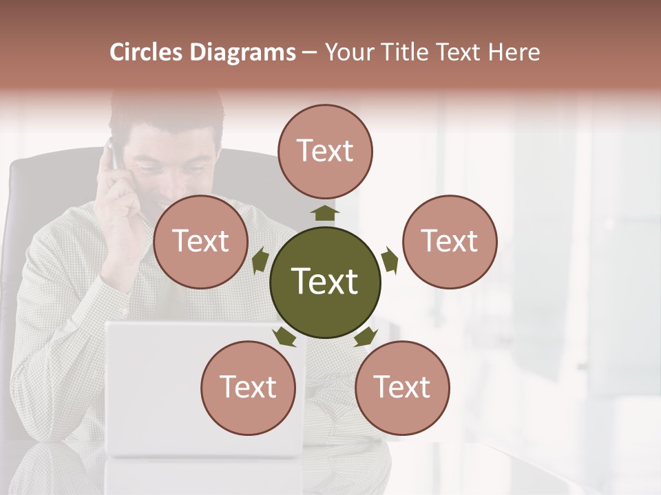 Day Sit Computer PowerPoint Template