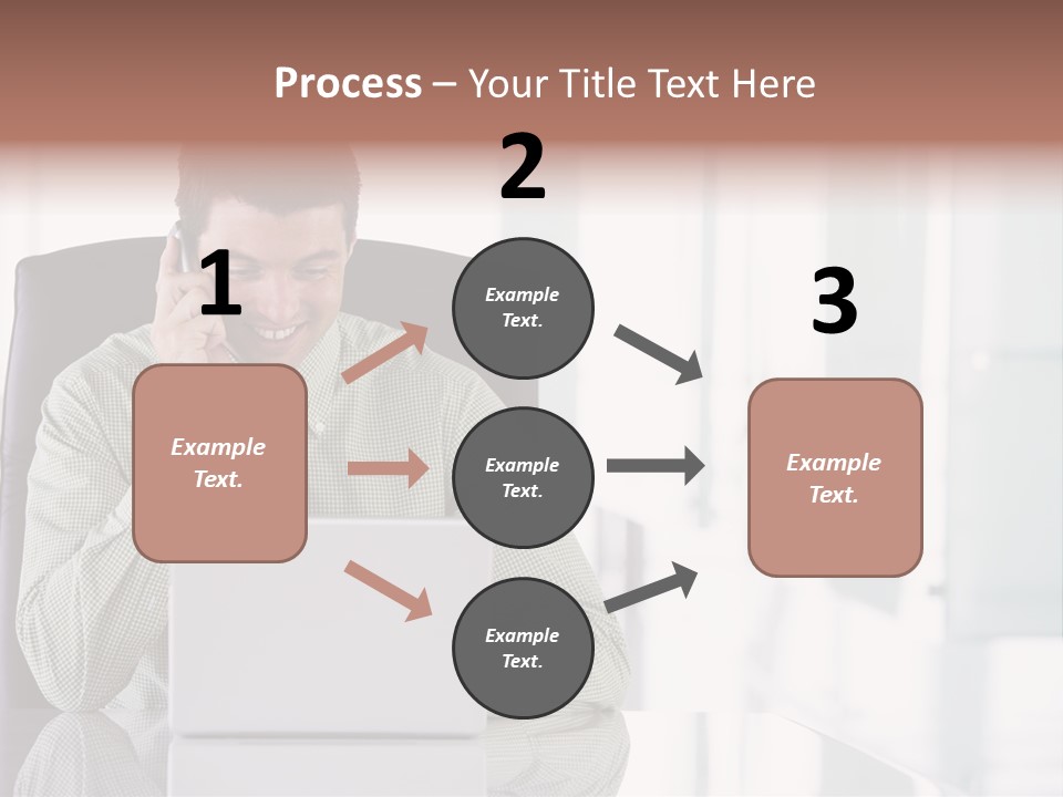 Day Sit Computer PowerPoint Template