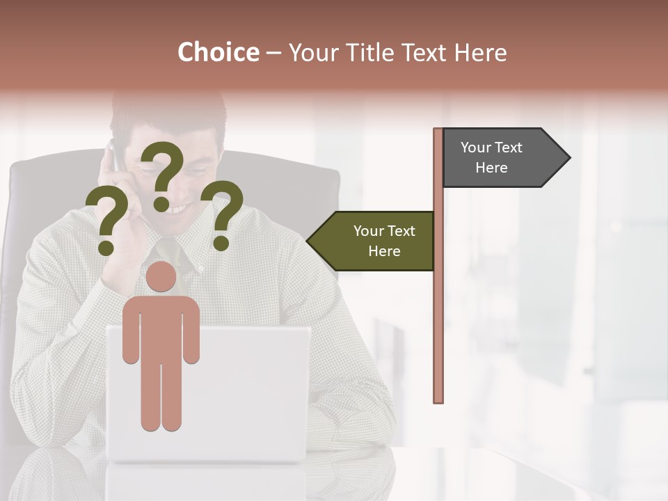 Day Sit Computer PowerPoint Template