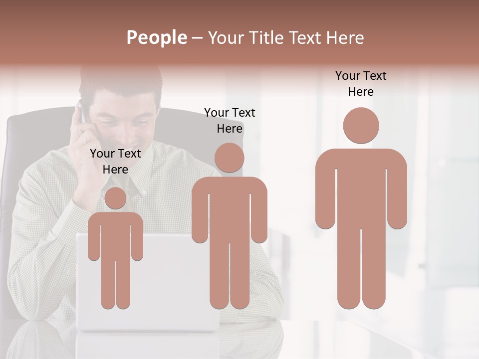 Day Sit Computer PowerPoint Template