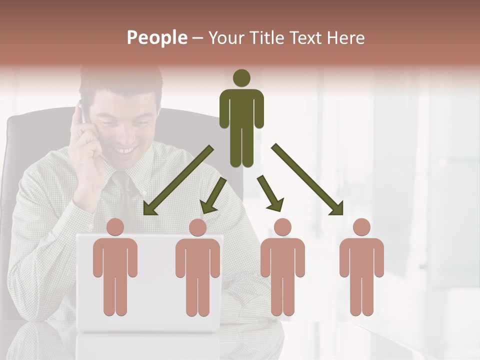 Day Sit Computer PowerPoint Template