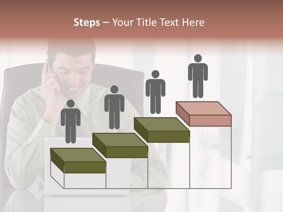 Day Sit Computer PowerPoint Template