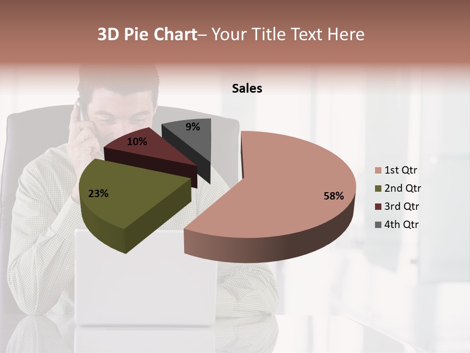 Day Sit Computer PowerPoint Template