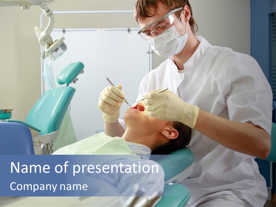 Woman Healthy Stomatology PowerPoint Template