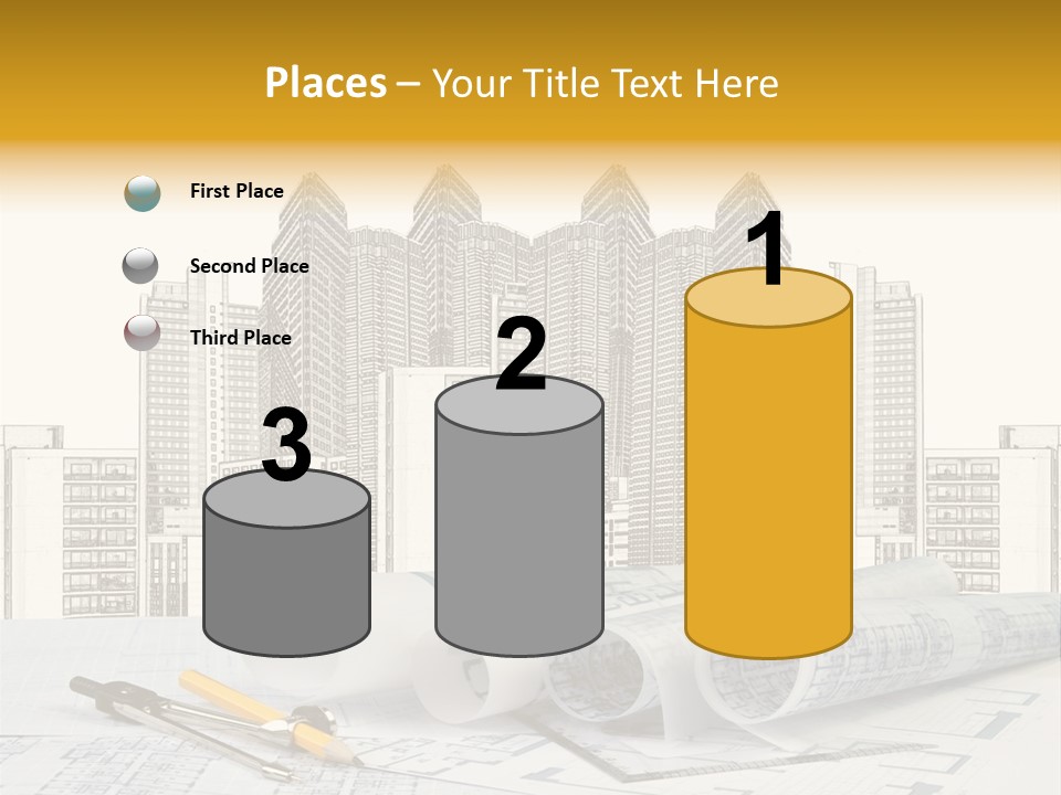 Draw Writing Instrument Estate PowerPoint Template