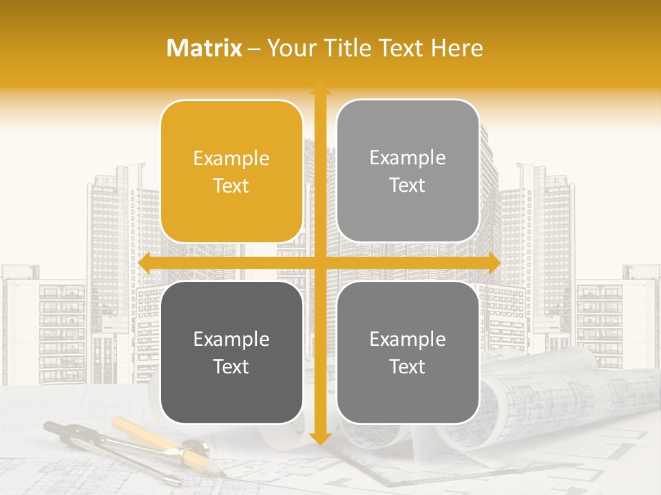 Draw Writing Instrument Estate PowerPoint Template