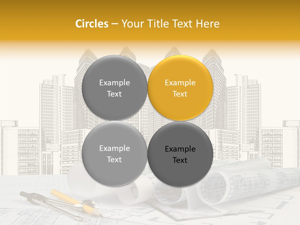 Draw Writing Instrument Estate PowerPoint Template