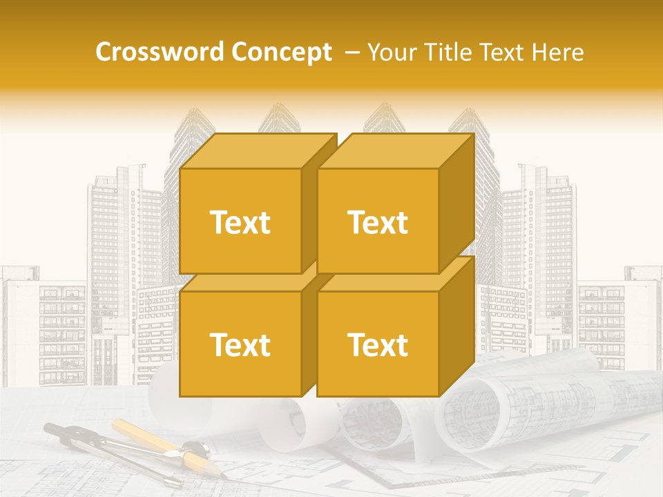 Draw Writing Instrument Estate PowerPoint Template
