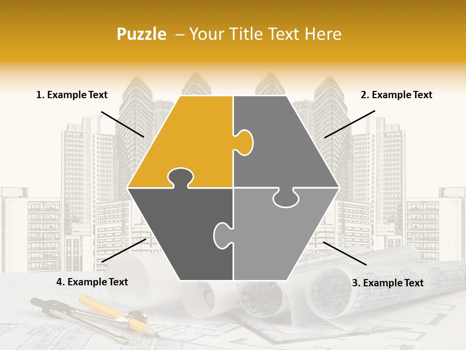 Draw Writing Instrument Estate PowerPoint Template