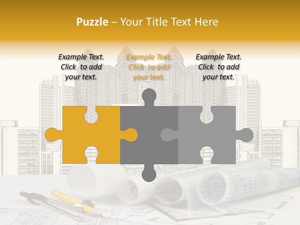 Draw Writing Instrument Estate PowerPoint Template