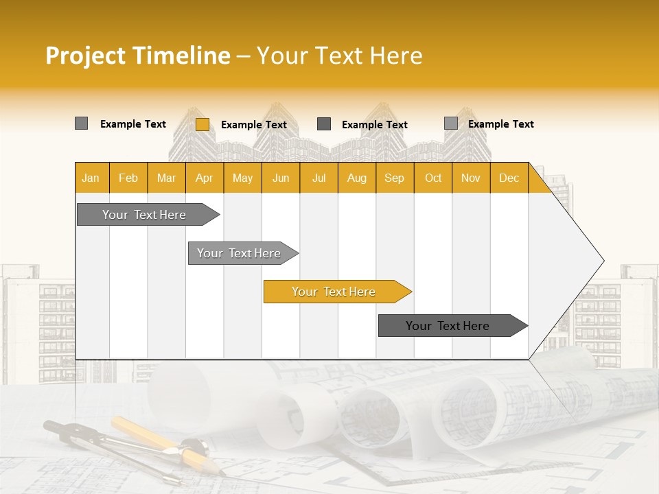 Draw Writing Instrument Estate PowerPoint Template