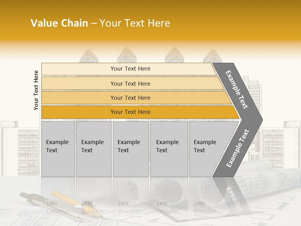 Draw Writing Instrument Estate PowerPoint Template