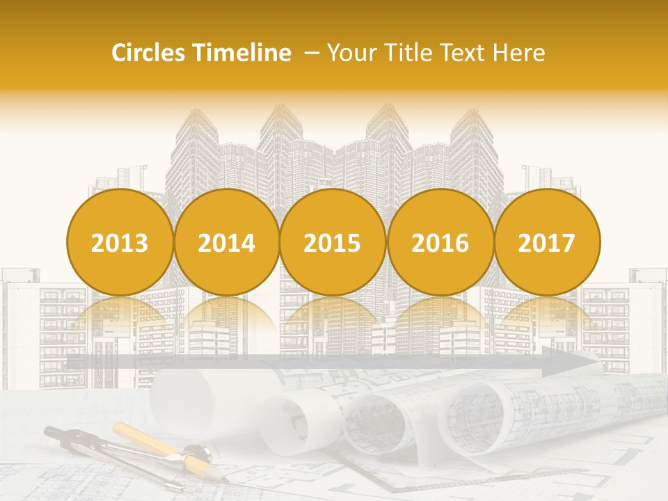 Draw Writing Instrument Estate PowerPoint Template