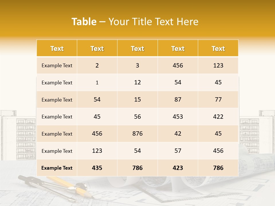 Draw Writing Instrument Estate PowerPoint Template