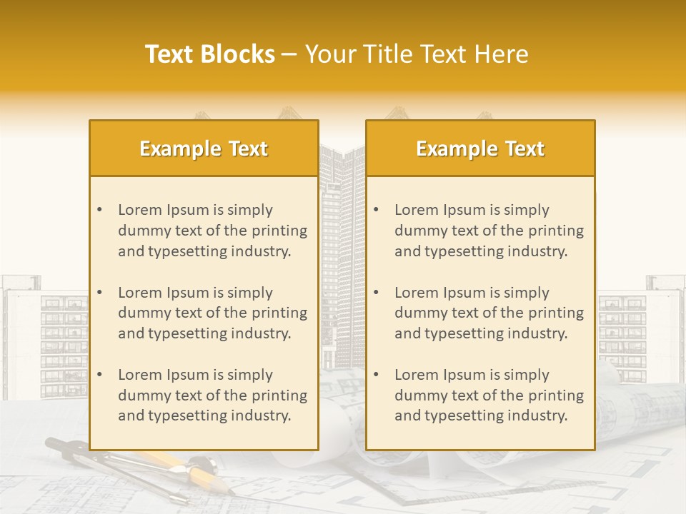 Draw Writing Instrument Estate PowerPoint Template