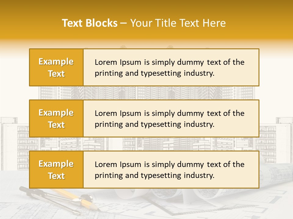 Draw Writing Instrument Estate PowerPoint Template